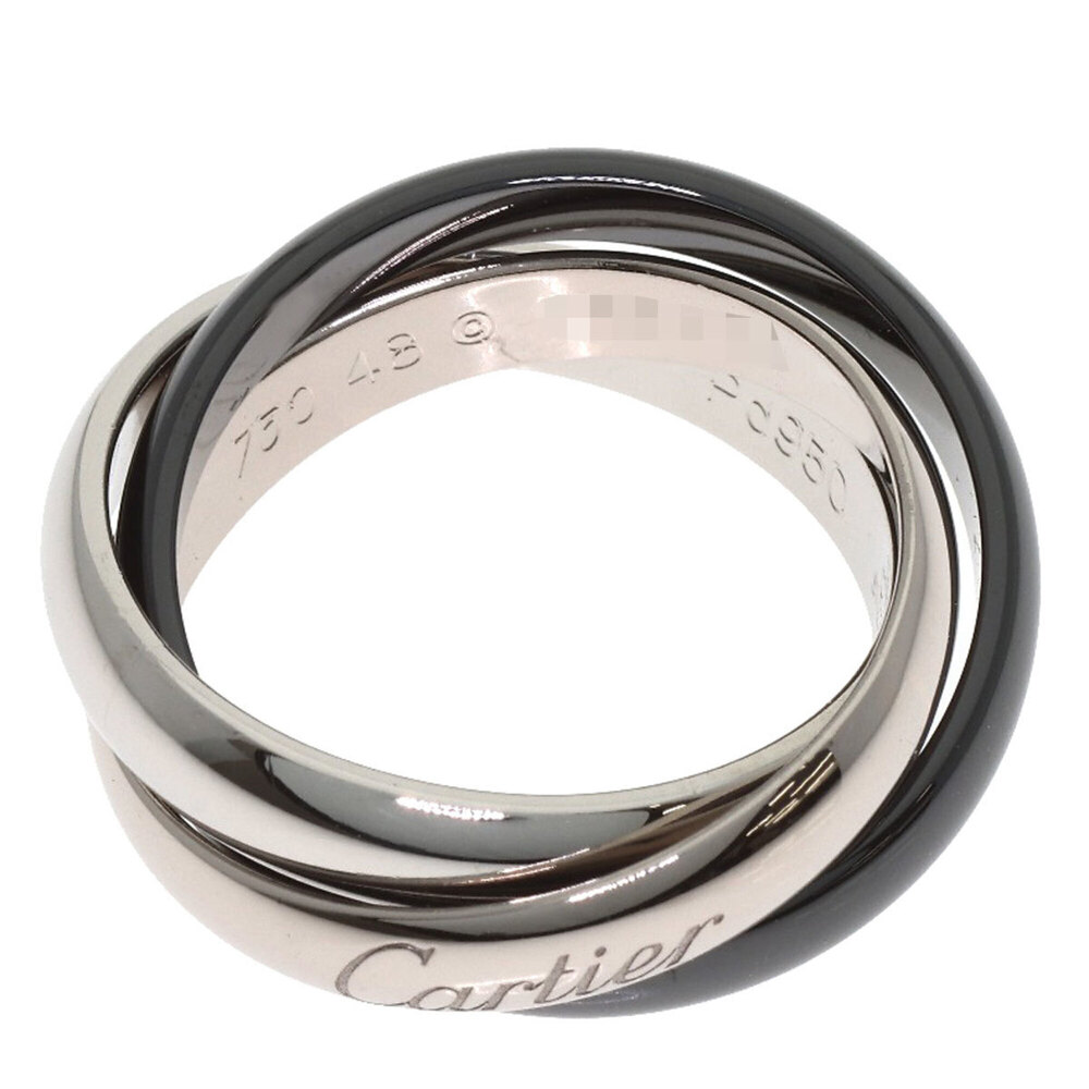 Cartier 18k Silver Trinity Ring #48 View 3